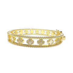 Flora Bangle Cuff Bracelet