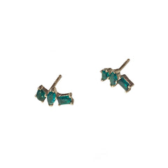 Noellery Emerald Cluster Studs