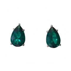Teardrop Birthstone Stud Earrings