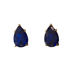 Teardrop Birthstone Stud Earrings