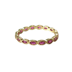 Noelia Birthstone Marquis Ring