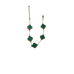 Gold Filled Gemstone Flora Station Bracelet