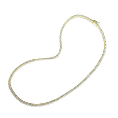 Amy Brass Tennis Necklace