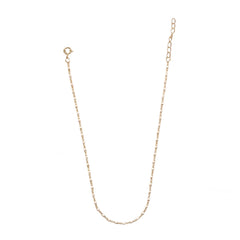 Sterling Silver Color Beaded Enamel Chain Anklet