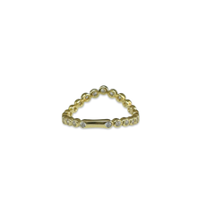Noelia Arched Bezel Deco Eternity Ring