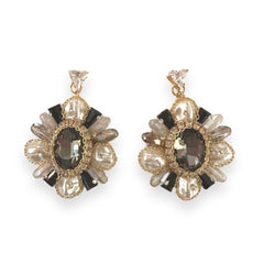 Kristine Mother of Pearl Color Statement Earrings