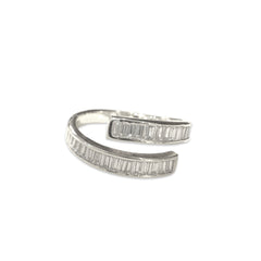 Mona Double Wrap Baguette Twist Statement Ring