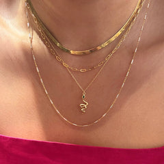 Sassy Snake Emerald Necklace