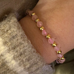 Polly Gem Gold Beaded Bracelet