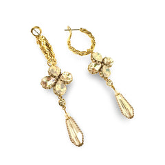 Karen Hoop Holiday Drop Statement Earrings