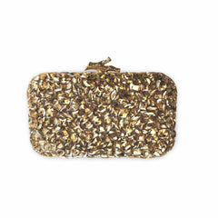 Noellery Crystal Evening Box Clutch