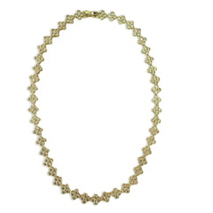 Flora Bezel Tennis Necklace