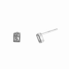 Barbara Mini Rectangle Bezel Studs