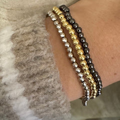 Polly Triple Beaded Stretch Bracelet Set