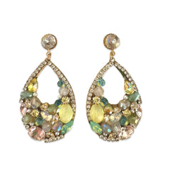 Noellery Sparkle Teardrop Applique Earrings