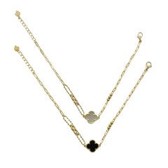 Flora Gematone Mix Chain Link Bracelet