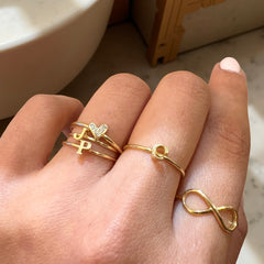 Initial Typeface Ring