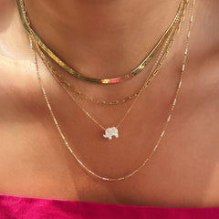 Mini Opaline Elephant Necklace