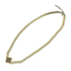 Flora Metal Pendant Buckle Chain Necklace