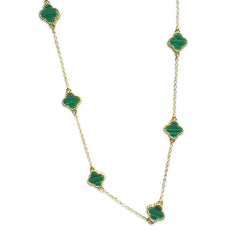 Noellery Gemstone 6 Station Flora Necklace