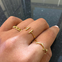 Tyra Double Bar Ring