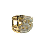 Gucci Chain Thick Stack Statement Ring