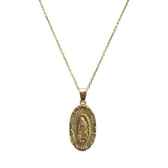 Sterling Silver Saint Mary Necklace