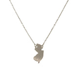 New Jersey State Map Necklace
