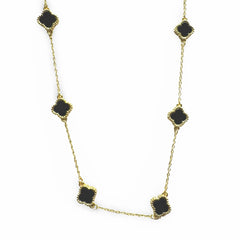 Noellery Gemstone 6 Station Flora Necklace