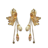 Pearlea Cluster Angel Wing Earrings