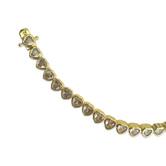 Heart Bezel 7” Tennis Bracelet