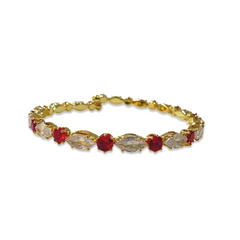 Noellery Birthstone Cluster Bangle Bracelet