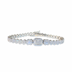 Bailey Baguette  7” Tennis Bracelet