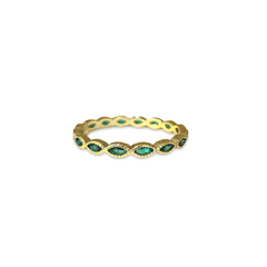 Noelia Emerald Marquis Ring