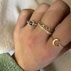 Noelia Emerald Marquis Ring