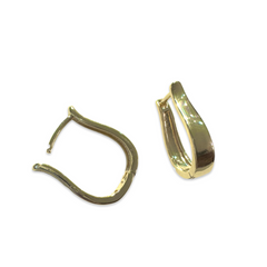 Gold Filled Snap U Huggies Hoops