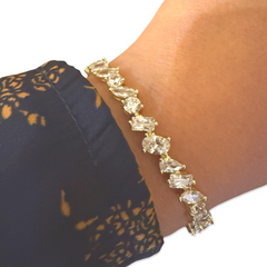 Noellery Deco Shine Tennis Eternity Bracelet