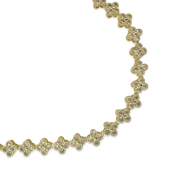 Flora Bezel Tennis Necklace