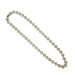 Flora Bezel Tennis Necklace
