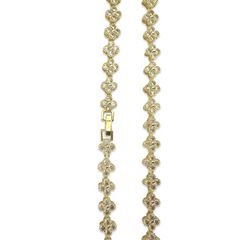 Flora Bezel Tennis Necklace