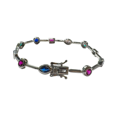 Bailey Geometric Rainbow Bezel 7” Tennis Bracelet (Copy)
