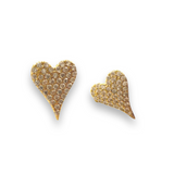 Amore Large Pointed Heart Studs