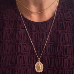 Gold Filled Saint Mary Sparkle Necklace