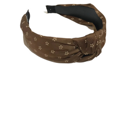 Dotted Flower Knot Headband