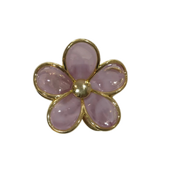 Gold Foil Flower Claw Hair Clip