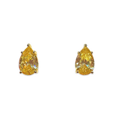 Teardrop Birthstone Stud Earrings