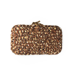 Noellery Crystal Evening Box Clutch