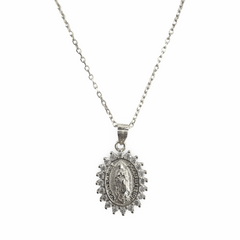 Sterling Silver Guadalupe Sparkle Necklace