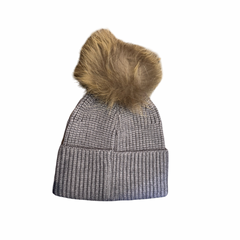 Cara Ribbed Pom Pom Hat