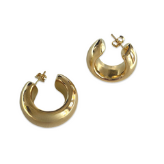 Goldie Gold Filled Open Pillow Medium 1.2” Tube Hoops